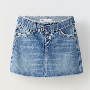 Denim skort